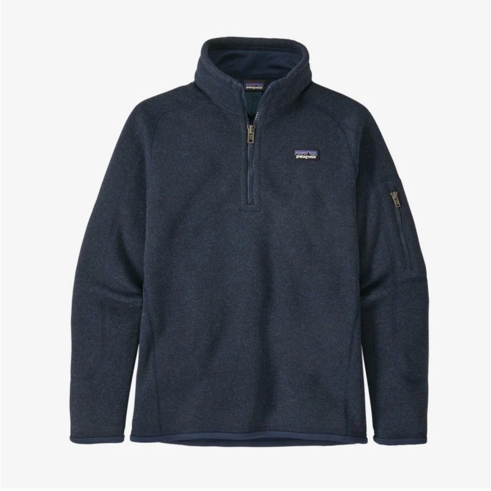 Patagonia Better Sweater 1/4 Zip Navy Pull Over Jacket Sz S